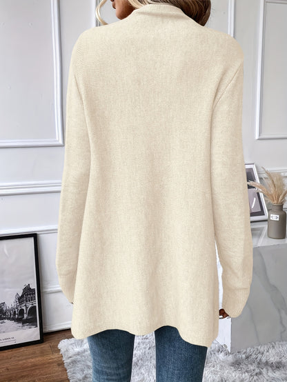 Chal decorativo con flecos y borlas – Cuello drapeado elegante