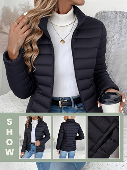 Abrigo de invierno ligero para mujer - Chaqueta larga