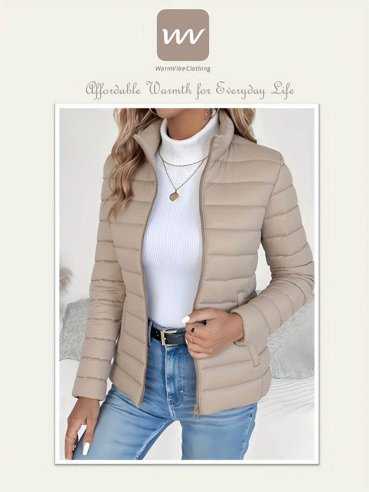 Abrigo de invierno ligero para mujer - Chaqueta larga