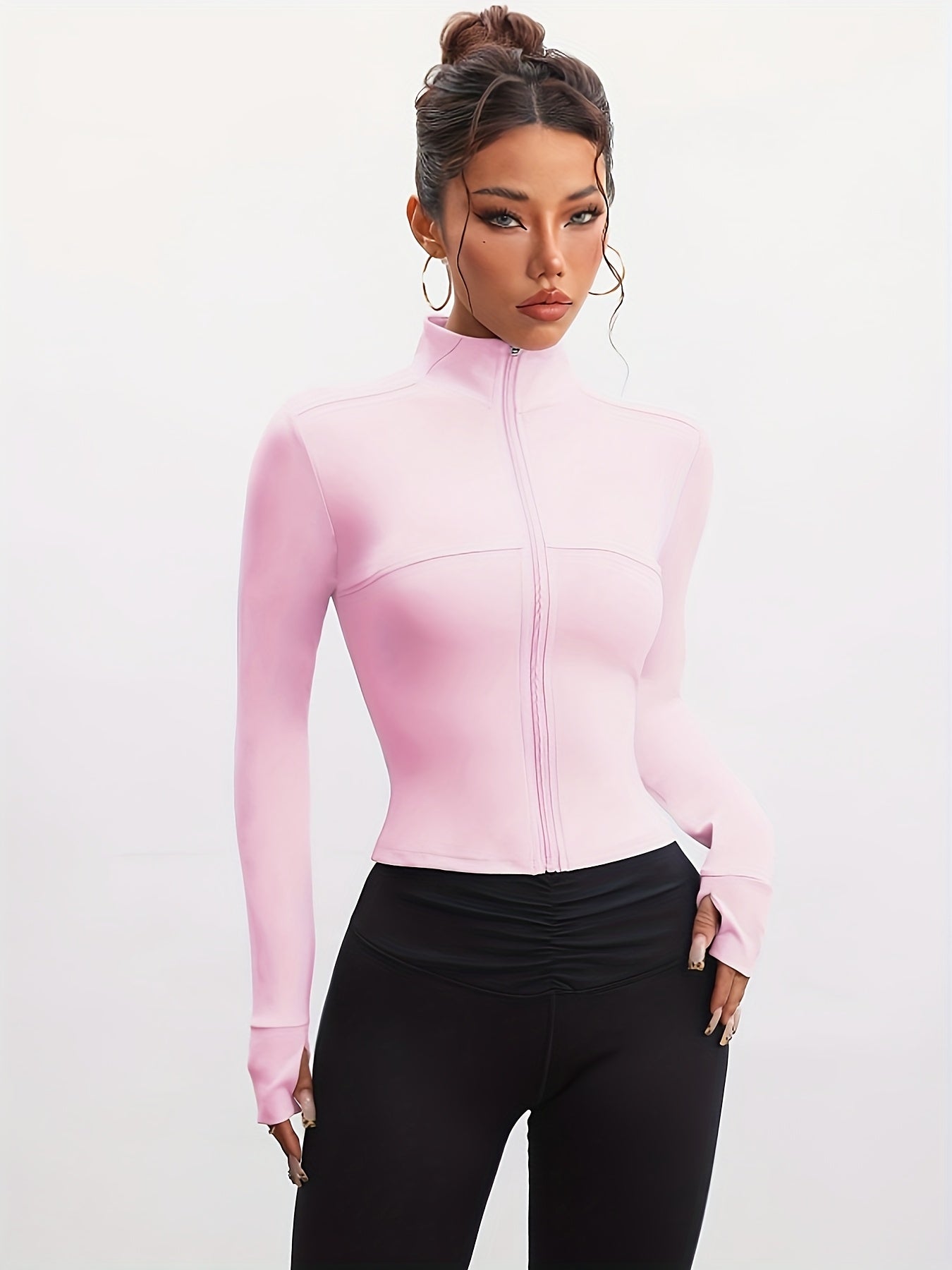 Conjunto 2 chaquetas Deportivas Femenino Slim-Fit con Cremallera – Yoga, Running y Estilo Casual