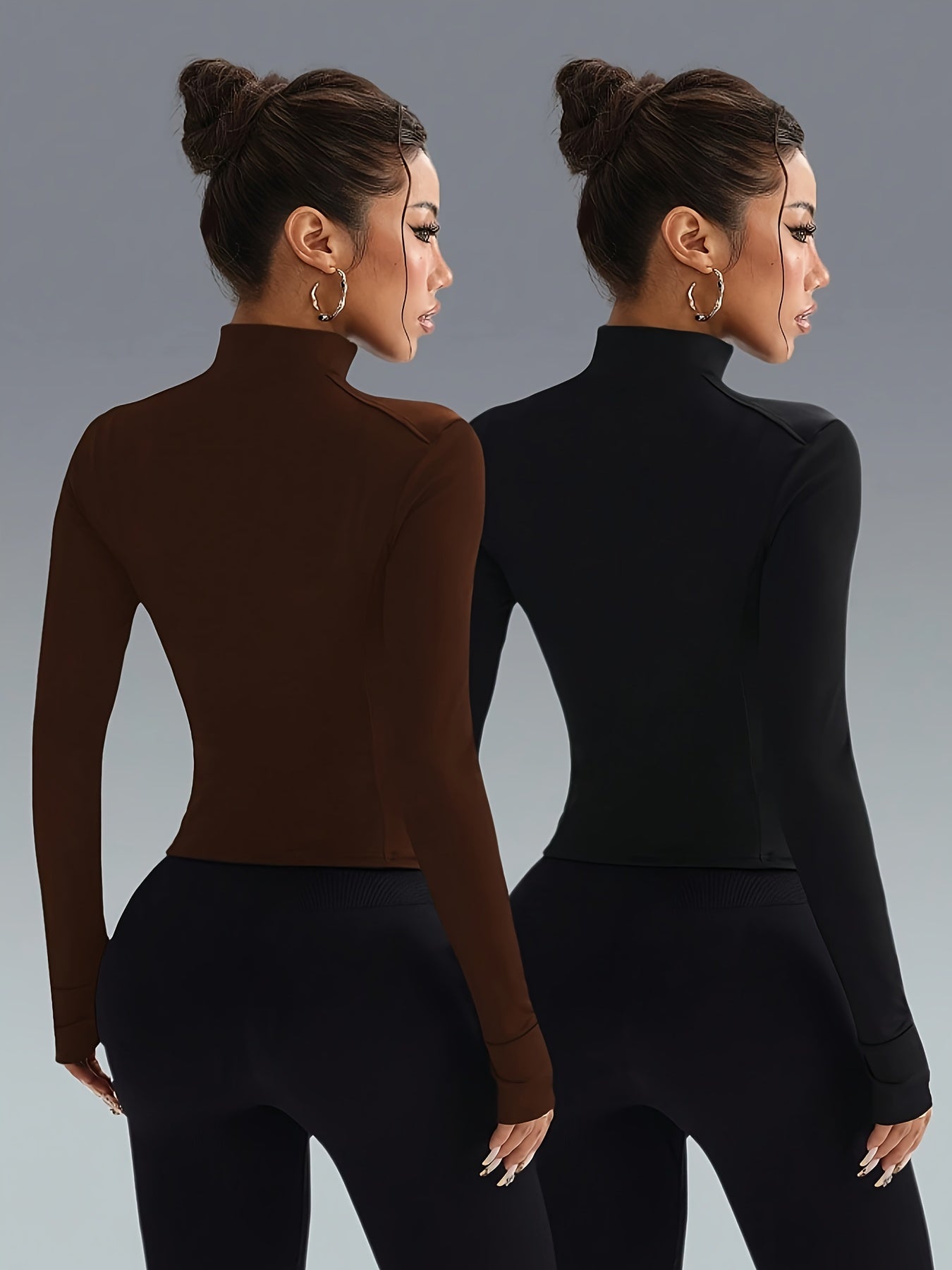 Conjunto 2 chaquetas Deportivas Femenino Slim-Fit con Cremallera – Yoga, Running y Estilo Casual