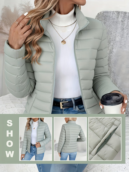 Abrigo de invierno ligero para mujer - Chaqueta larga