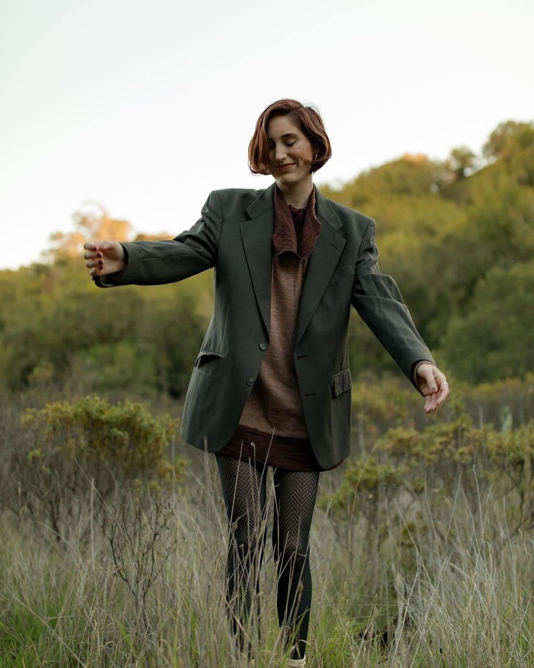 STYLEWORD Vestido de Punto para Mujer Vestido Tipo Jersey de Manga Larga Vestido cálido de Invierno Vestido Tipo túnica para otoño e Invierno