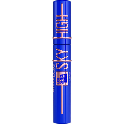 Maybelline New York, Máscara de Pestañas Lash Sensational Sky High con Cepillo Flexible y Extracto de Bambú, Volumen y Longitud Extrema para Pestañas Largas y Definidas, 7.2 ml, Tono 01, Negro