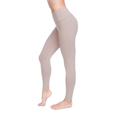SOFTSAIL - Leggings de algodón para Mujer Cintura Alta Control del Vientre Deportes Gimnasio Fitness Pantalones elásticos para Mujer Color sólido Tallas Grandes LWP
