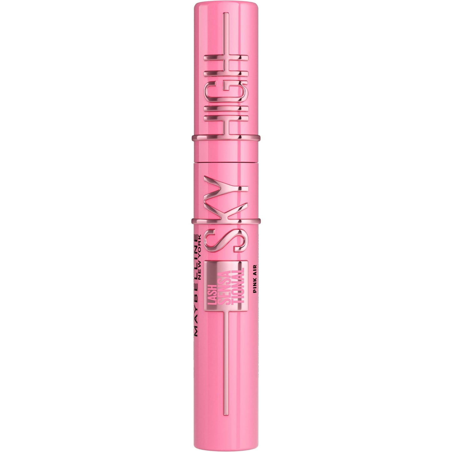 Maybelline New York, Máscara de Pestañas Lash Sensational Sky High con Cepillo Flexible y Extracto de Bambú, Volumen y Longitud Extrema para Pestañas Largas y Definidas, 7.2 ml, Tono 01, Negro