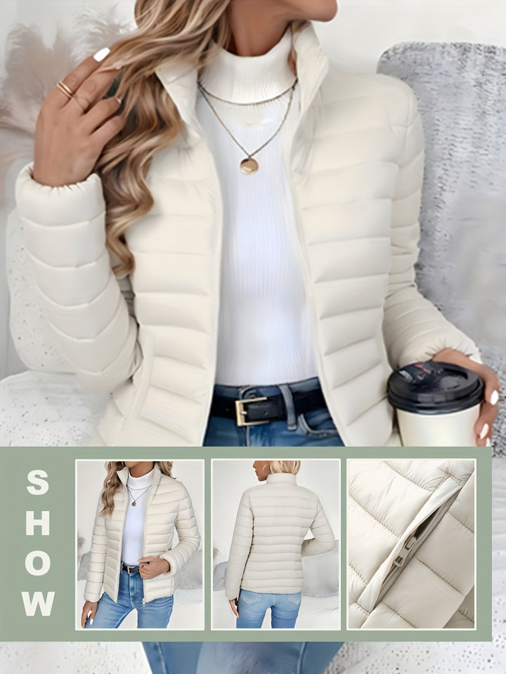 Abrigo de invierno ligero para mujer - Chaqueta larga