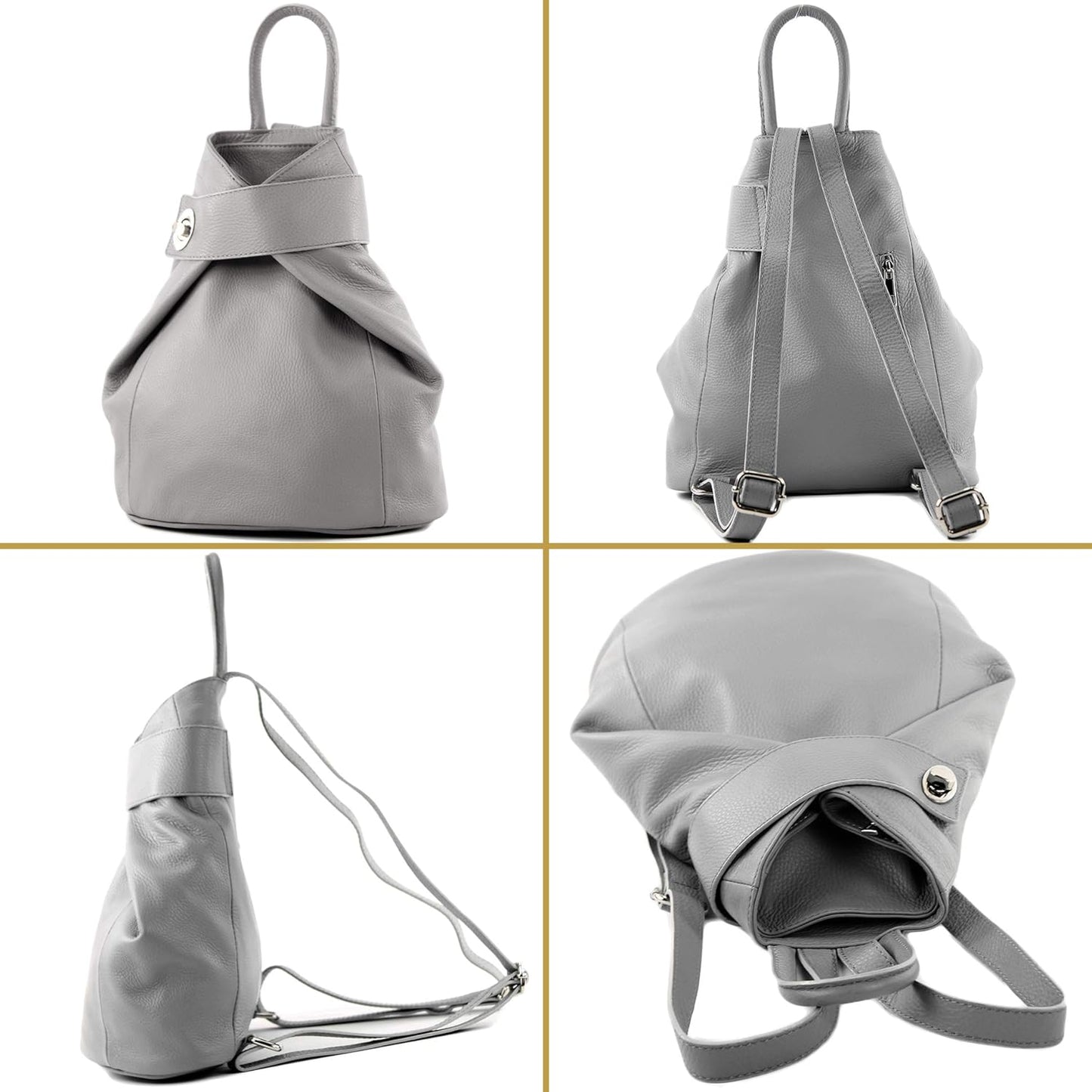 modamoda de - T179 - ital: mochila de mujer de cuero