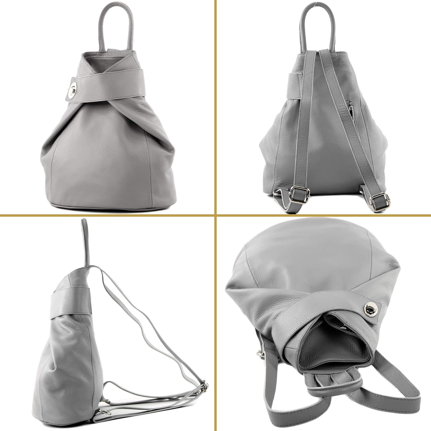 modamoda de - T179 - ital: mochila de mujer de cuero