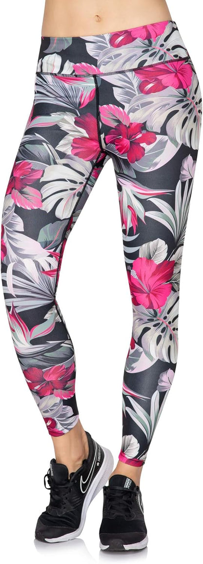 SOFTSAIL Las mujeres de Deportes Conjunto de Talle Alto, Adelgazamiento Running Leggings Sujetador Crop Top SM01