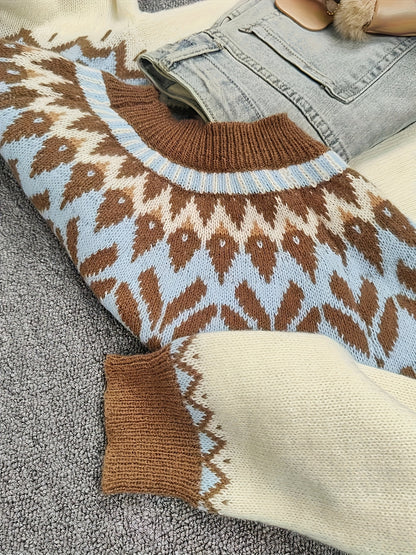 Jersey de Punto con Relieve para Mujer – Estilo Casual y Elegante