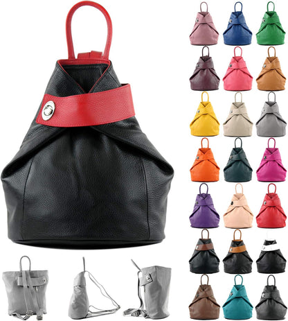 modamoda de - T179 - ital: mochila de mujer de cuero