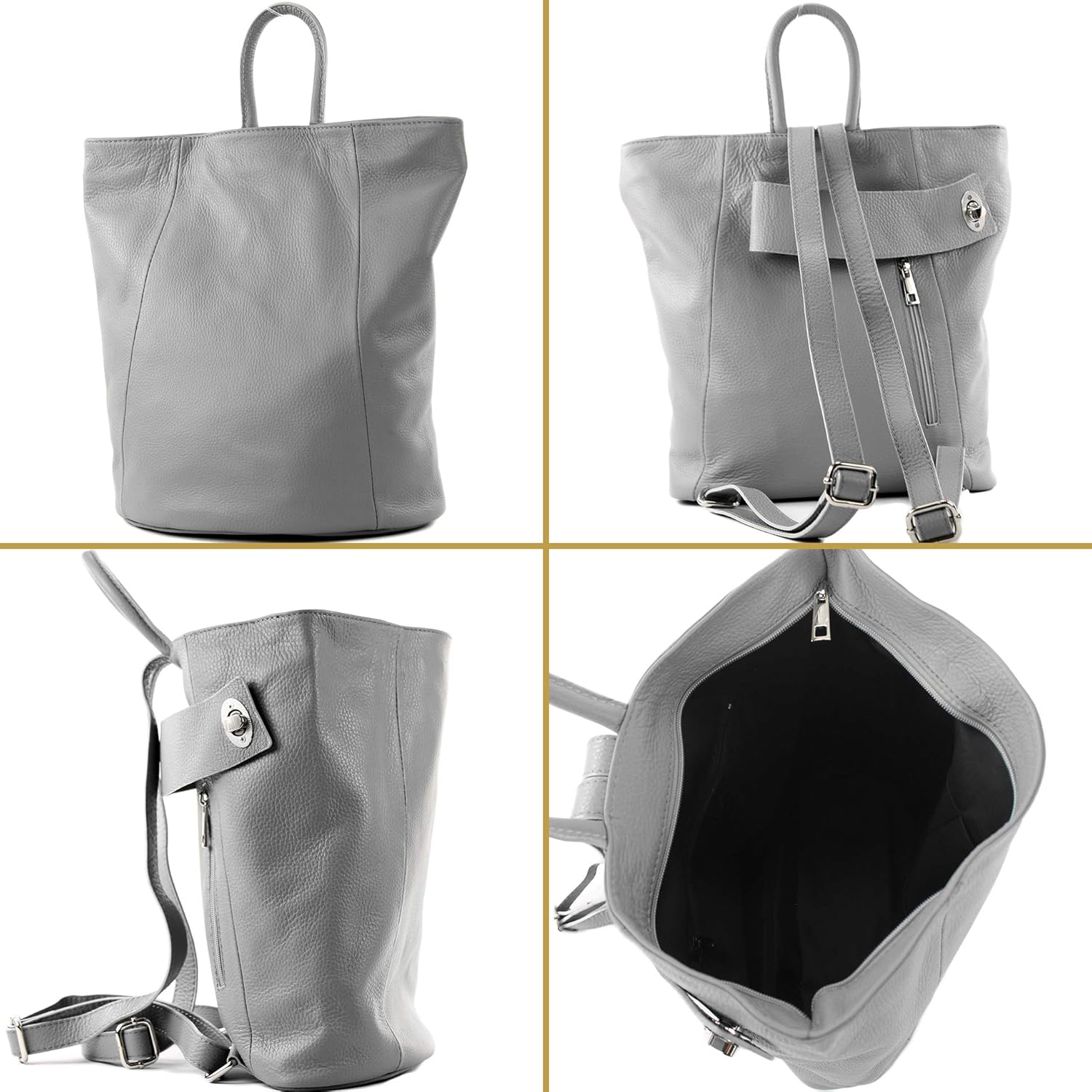 modamoda de - T179 - ital: mochila de mujer de cuero