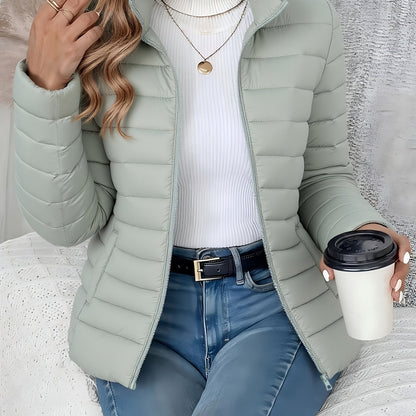 Abrigo de invierno ligero para mujer - Chaqueta larga