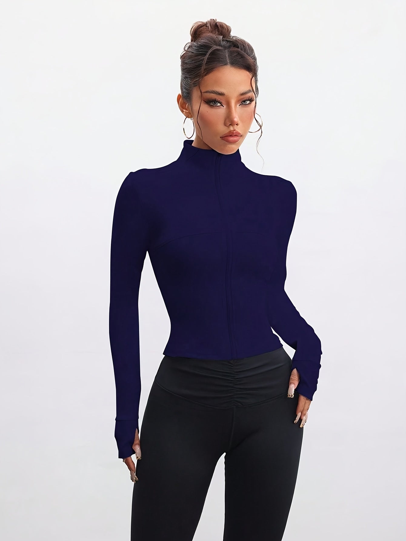 Conjunto 2 chaquetas Deportivas Femenino Slim-Fit con Cremallera – Yoga, Running y Estilo Casual