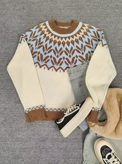 Jersey de Punto con Relieve para Mujer – Estilo Casual y Elegante