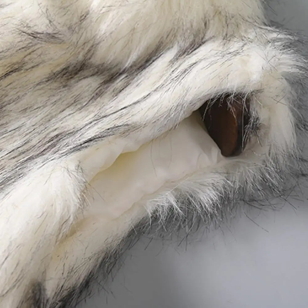 Chaleco de mujer — diseño suelto, abotonado, térmico y grueso, con pelo sintético ❄️🧥