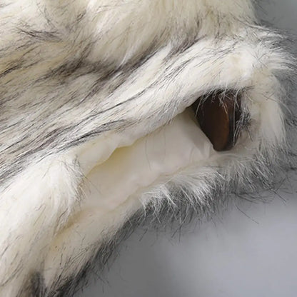 Chaleco de mujer — diseño suelto, abotonado, térmico y grueso, con pelo sintético ❄️🧥