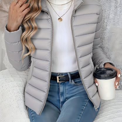 Abrigo de invierno ligero para mujer - Chaqueta larga