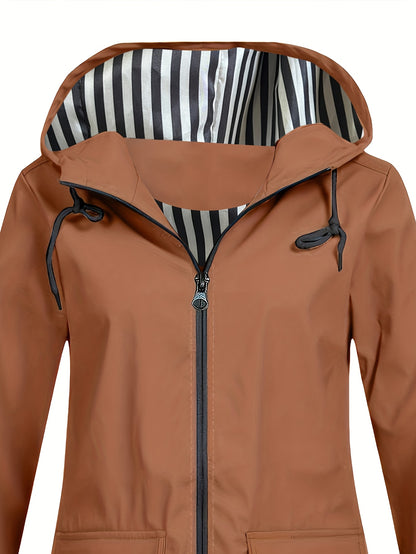 Chaqueta ligera con capucha para mujer