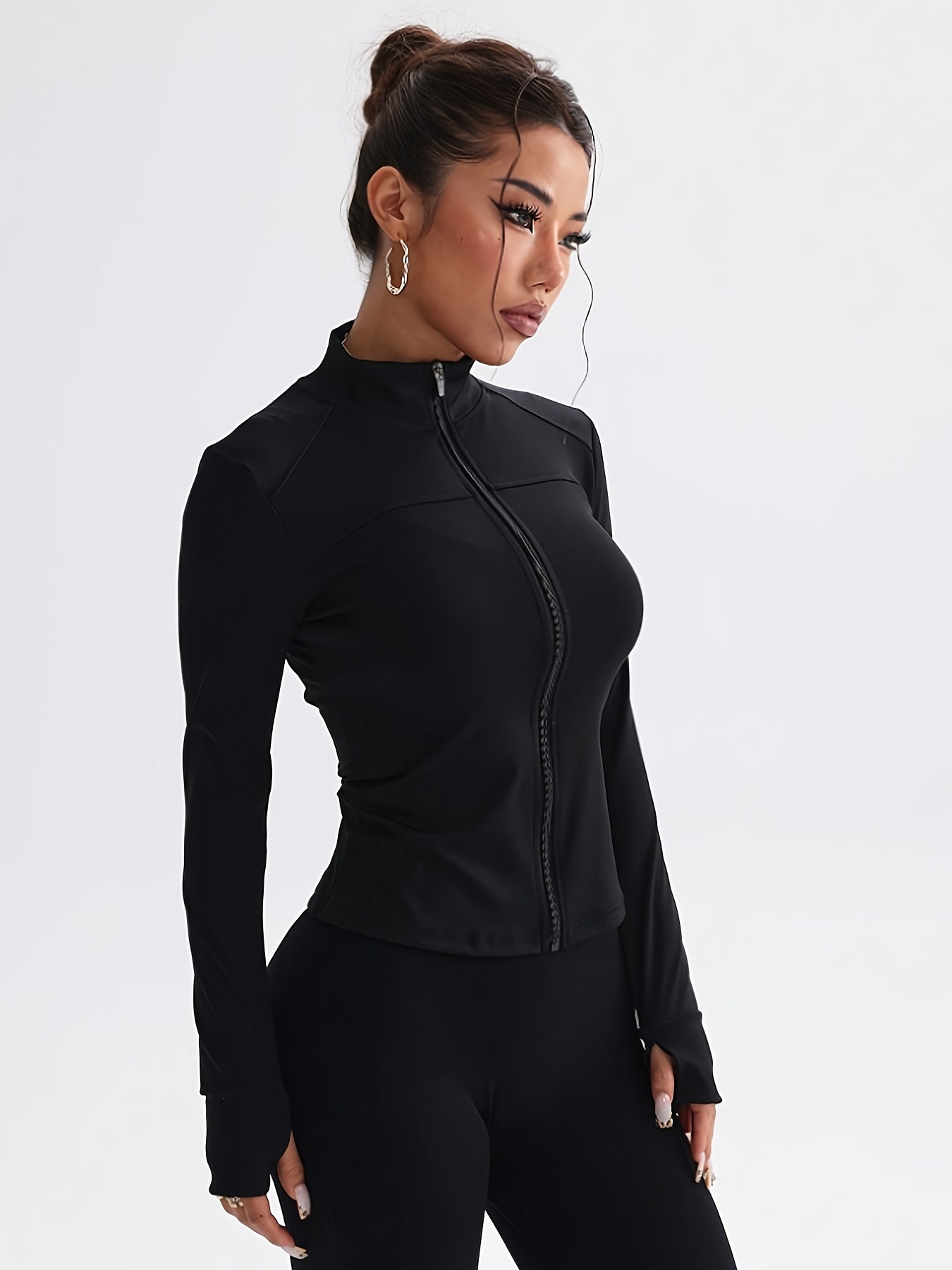 Conjunto 2 chaquetas Deportivas Femenino Slim-Fit con Cremallera – Yoga, Running y Estilo Casual