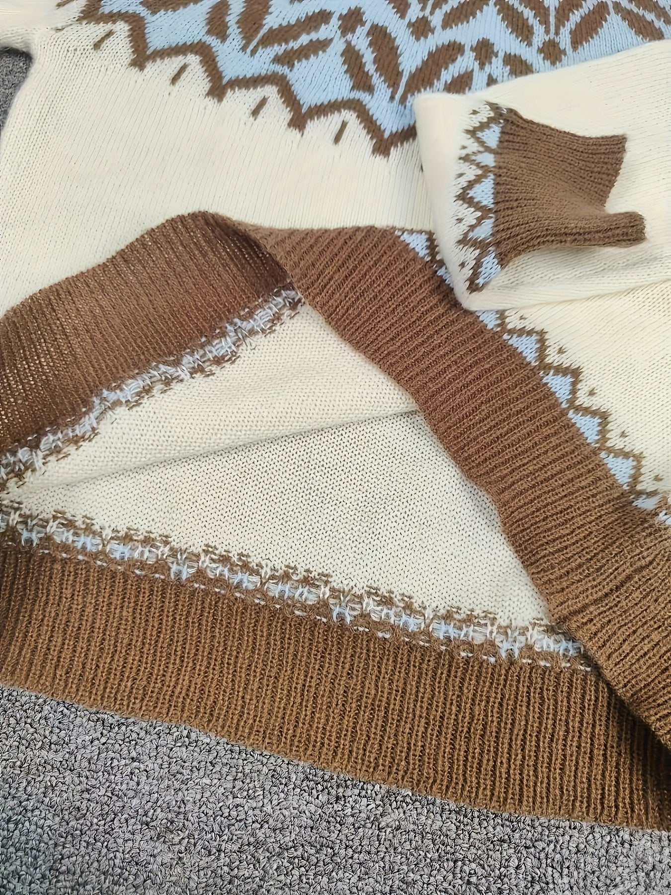 Jersey de Punto con Relieve para Mujer – Estilo Casual y Elegante