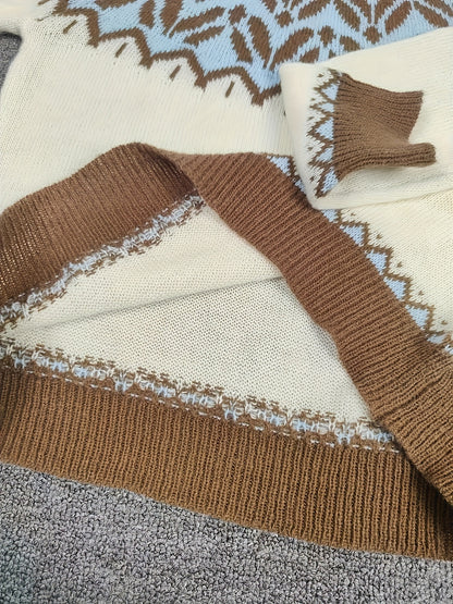 Jersey de Punto con Relieve para Mujer – Estilo Casual y Elegante