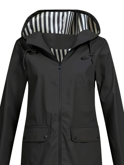 Chaqueta ligera con capucha para mujer