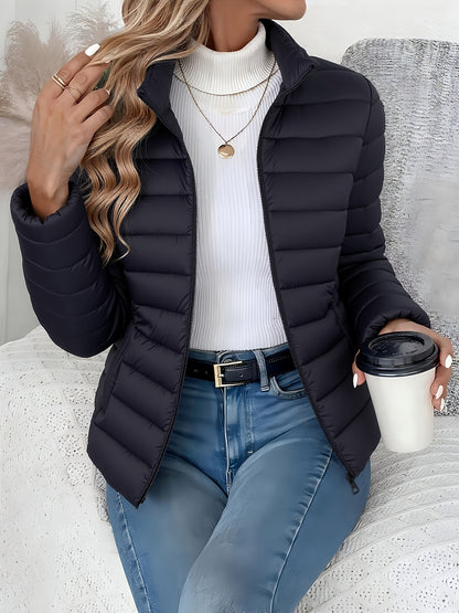 Abrigo de invierno ligero para mujer - Chaqueta larga