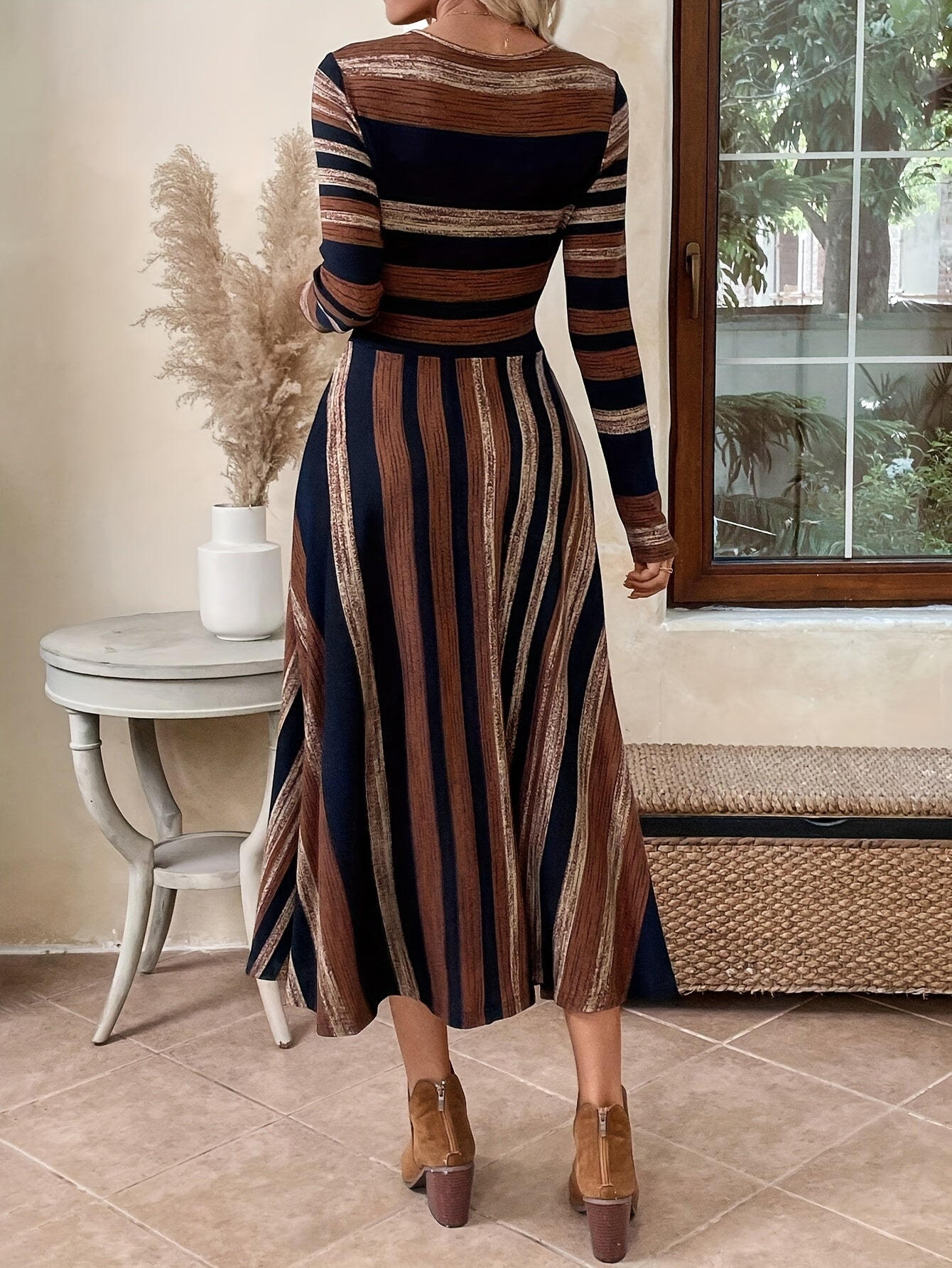 Vestido largo elegante de mujer