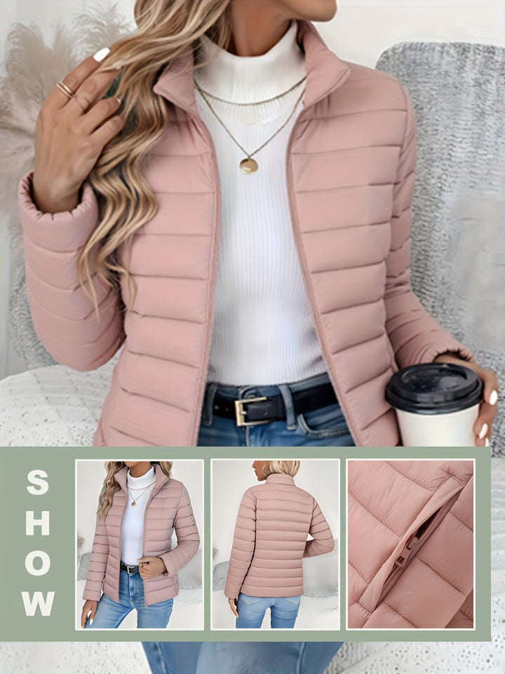 Abrigo de invierno ligero para mujer - Chaqueta larga